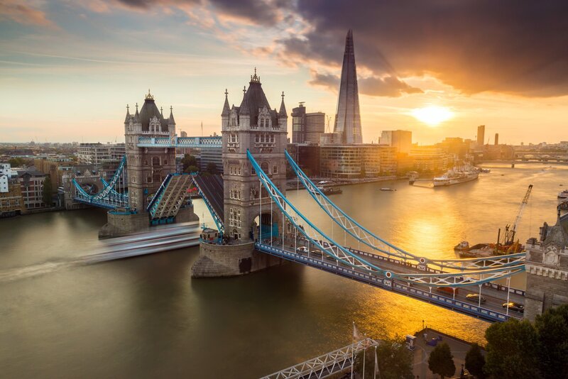 Tower Bridge at Sunset — Gold