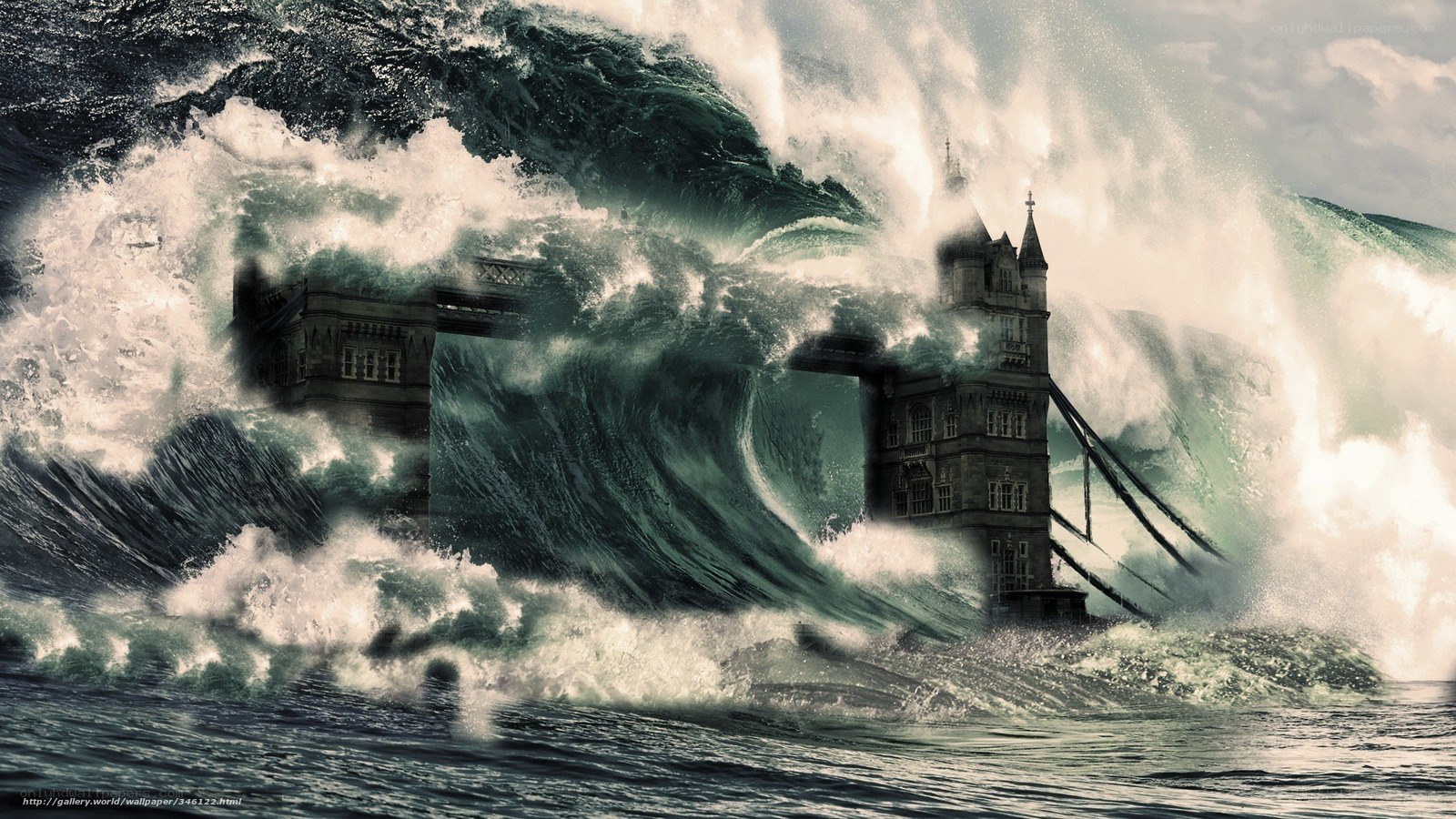 Tower Bridge in a giant wave