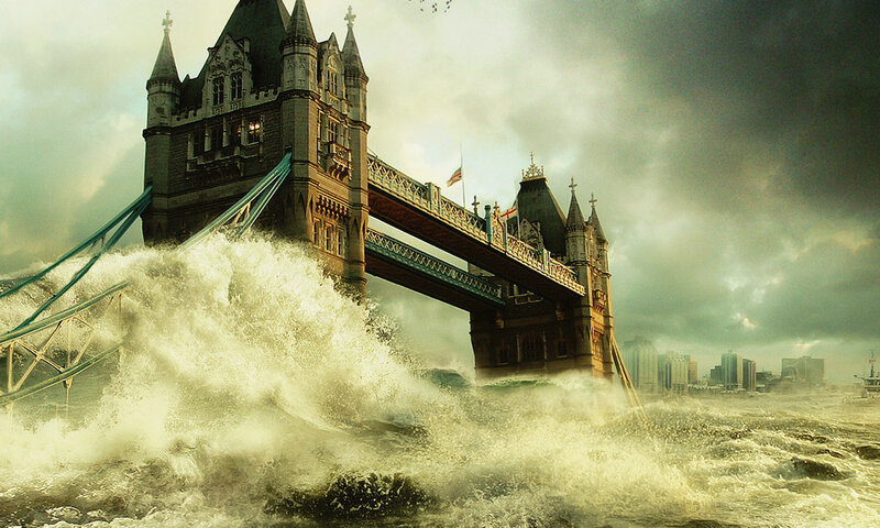 Tower Bridge in a storm