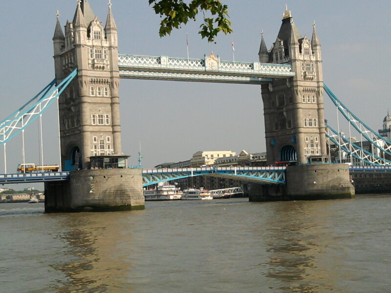 Tower Bridge in London — Blue, Calm