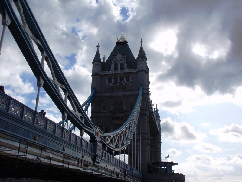 Tower Bridge in London — Blue