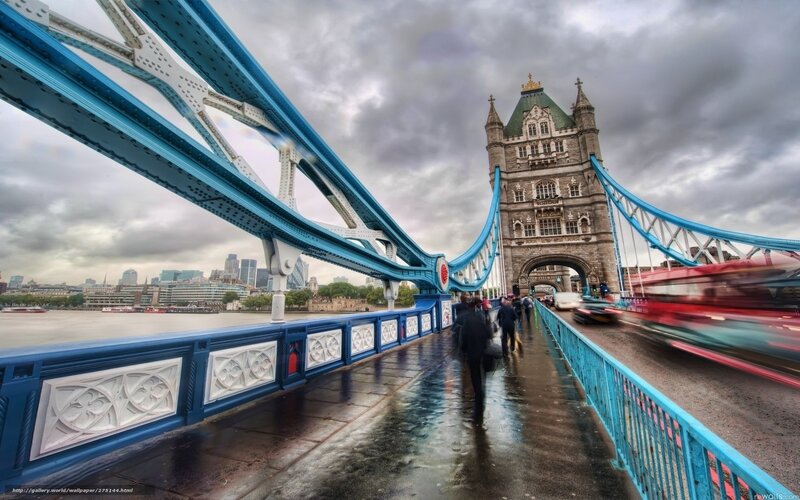 Tower Bridge on a cloudy day
