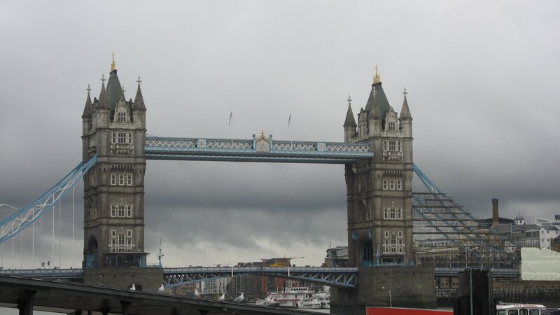 Tower Bridge on a cloudy day