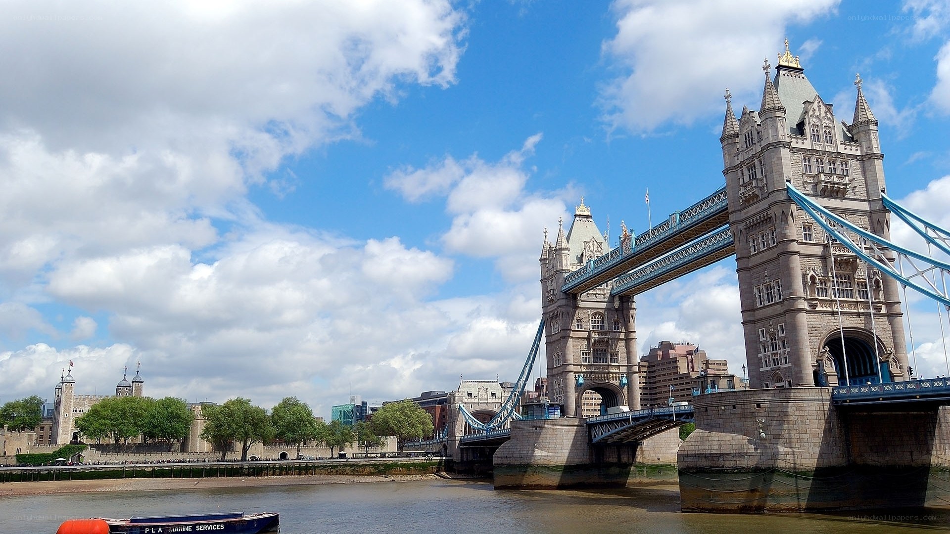 Tower Bridge on a sunny day