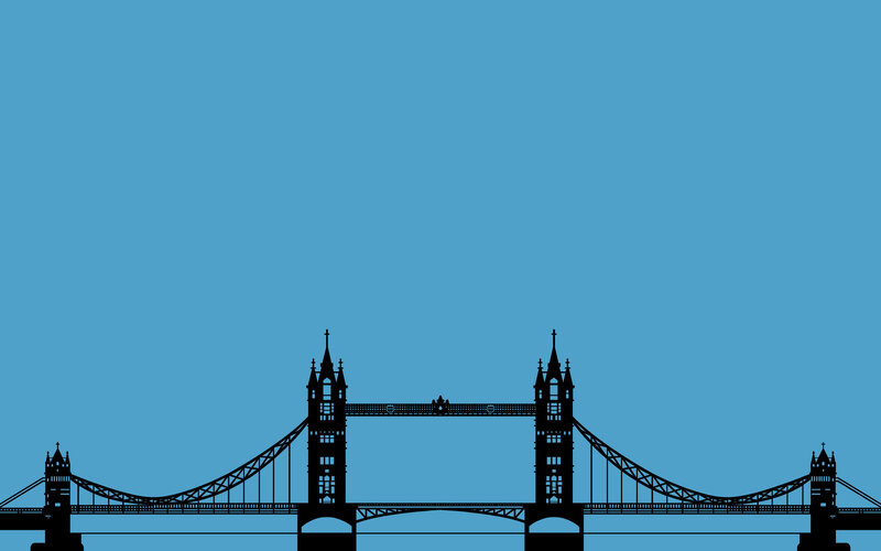 Tower Bridge silhouette