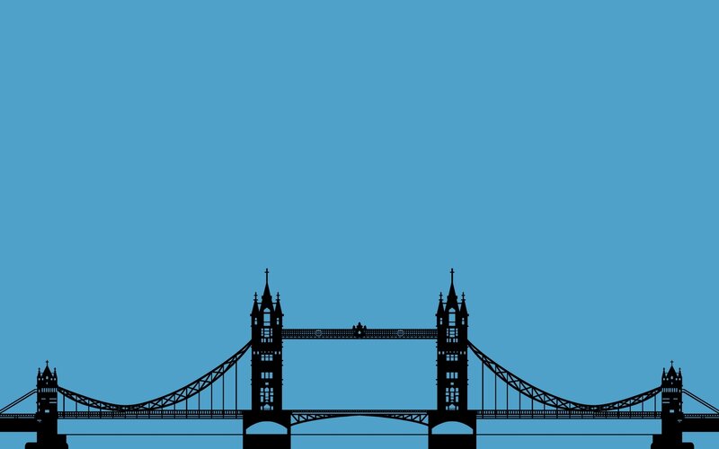 Tower Bridge silhouette