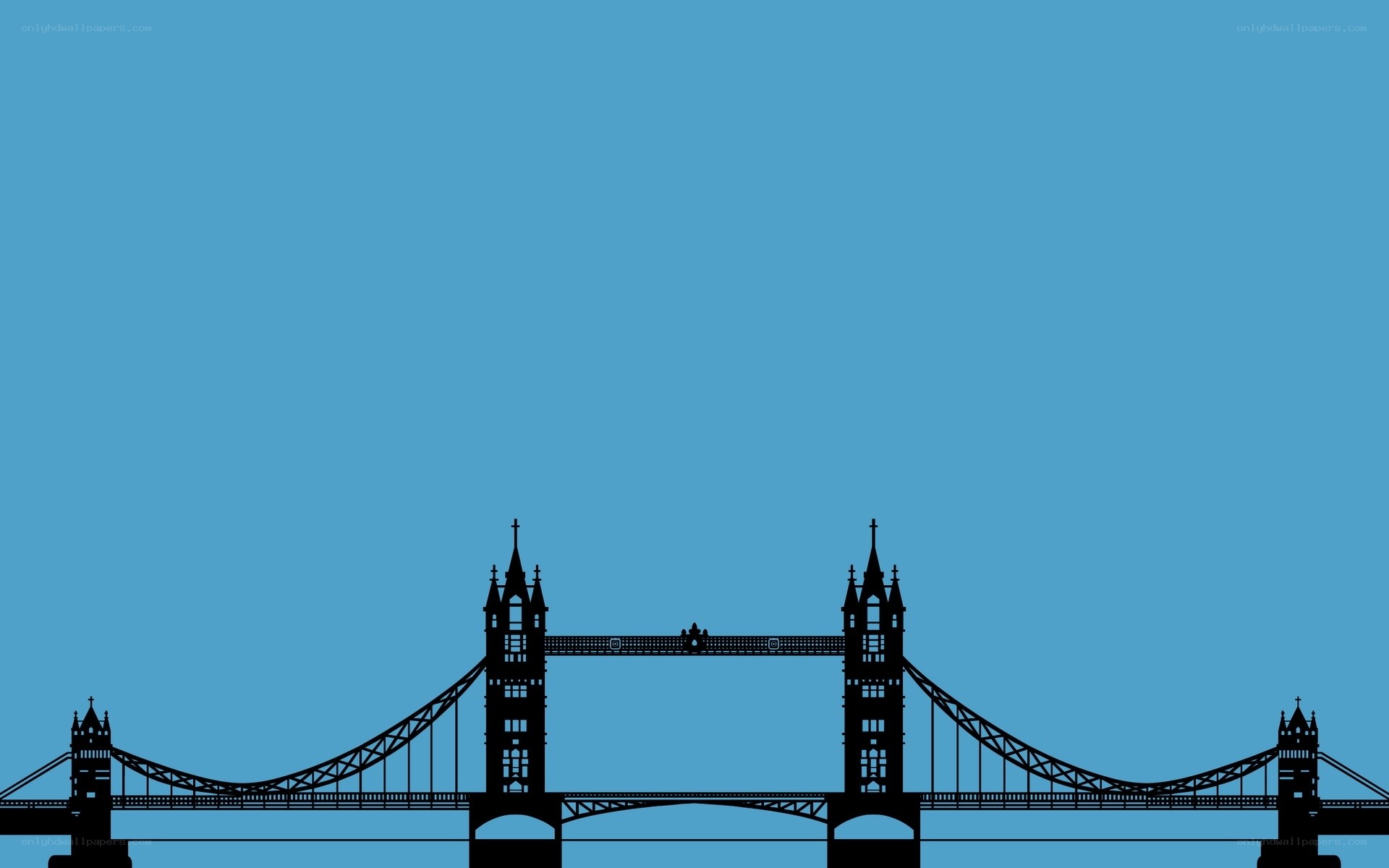 Tower Bridge silhouette