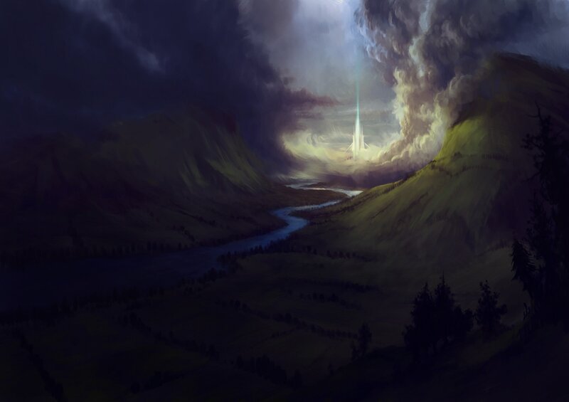 Tower in Mountain Valley