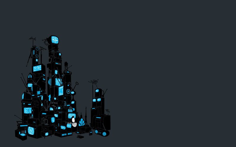 Tower of Old Electronics