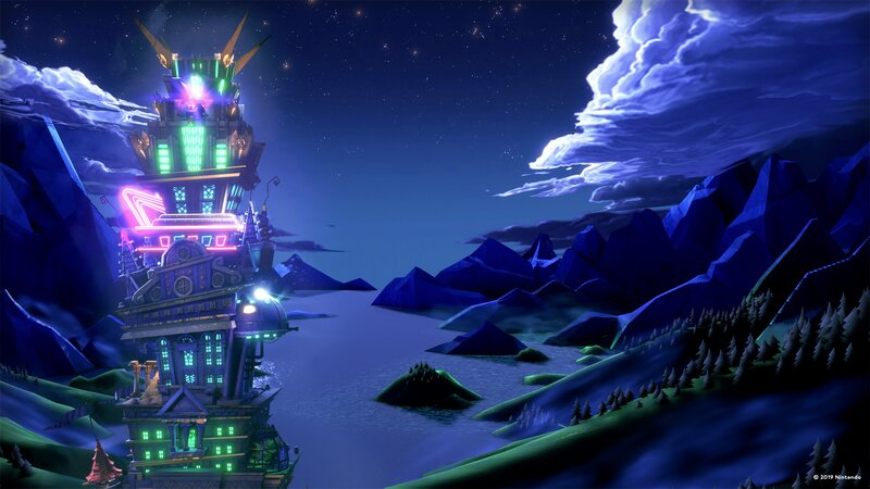 Tower on a Cliff — Blue