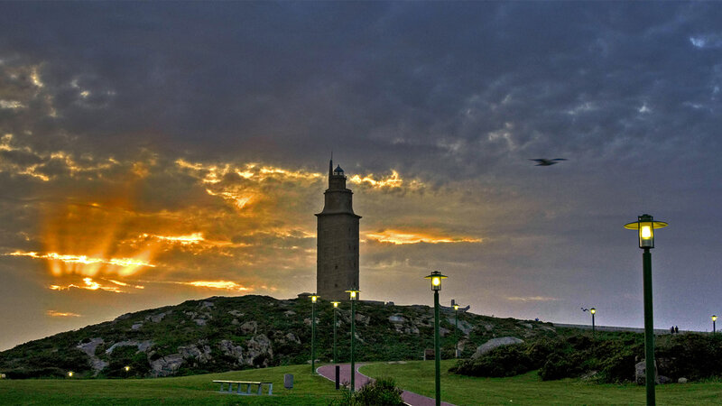 Tower on a Hill at Dusk
