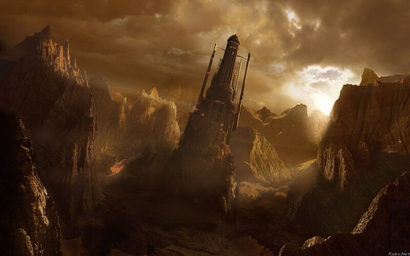 Tower on Mountain Peak