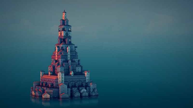 Towering Castle Structure