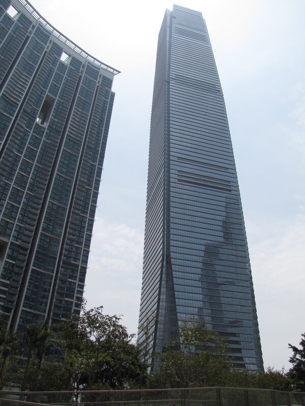Towering skyscrapers in a city