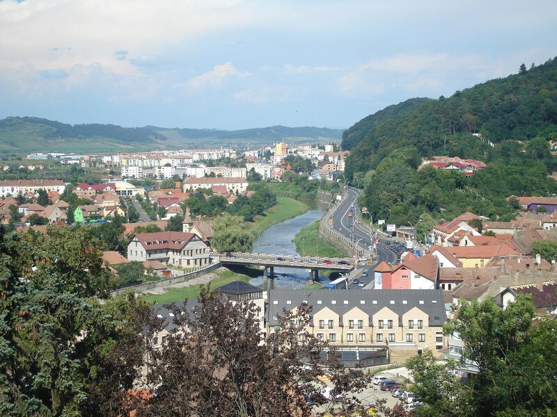 Town Along River