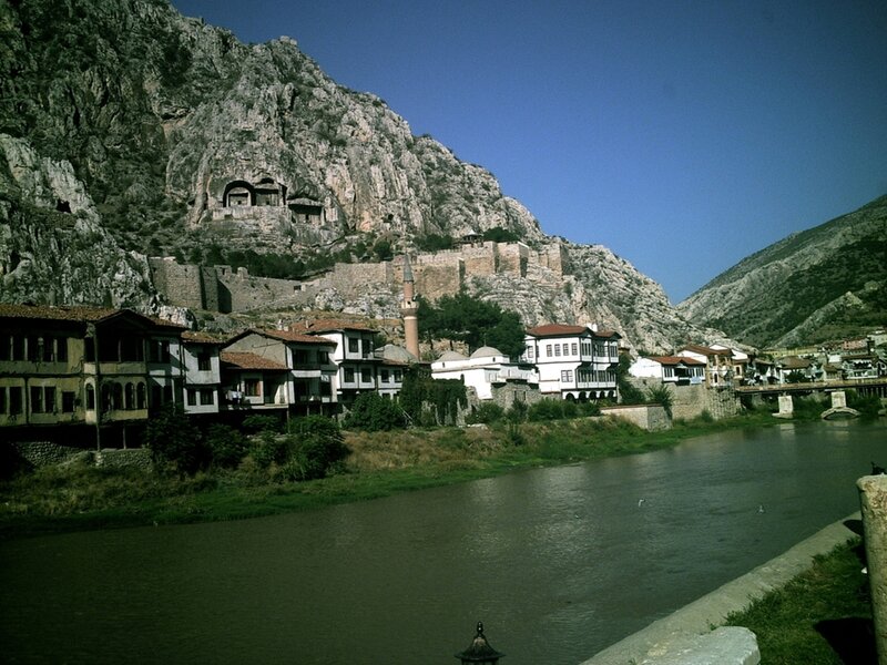 Town by River and Mountain
