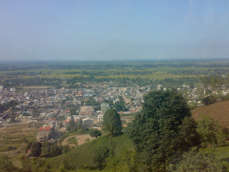 Town from Hillside View — Green