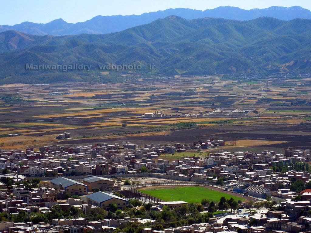 Town in a mountain valley