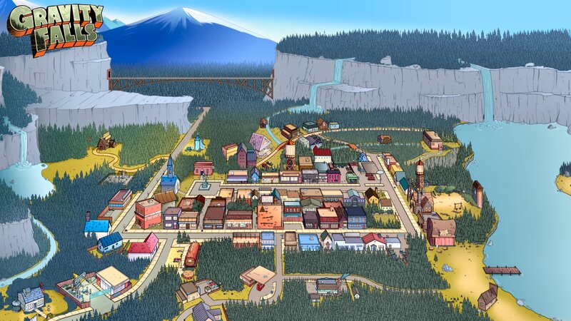 Town in Forest Valley