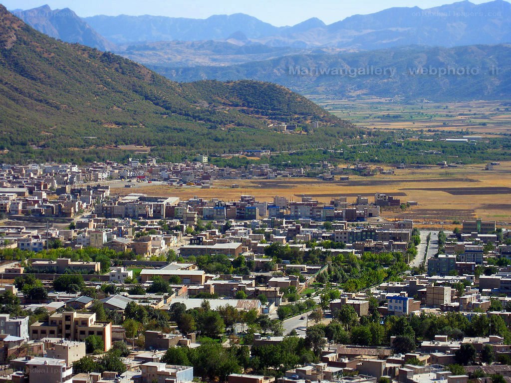 town in mountain valley