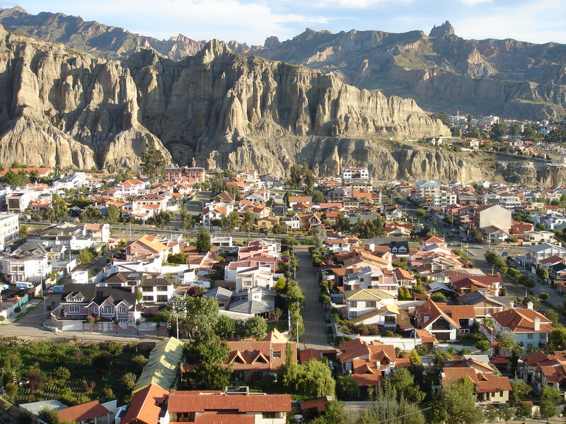 Town in Mountain Valley — Brown