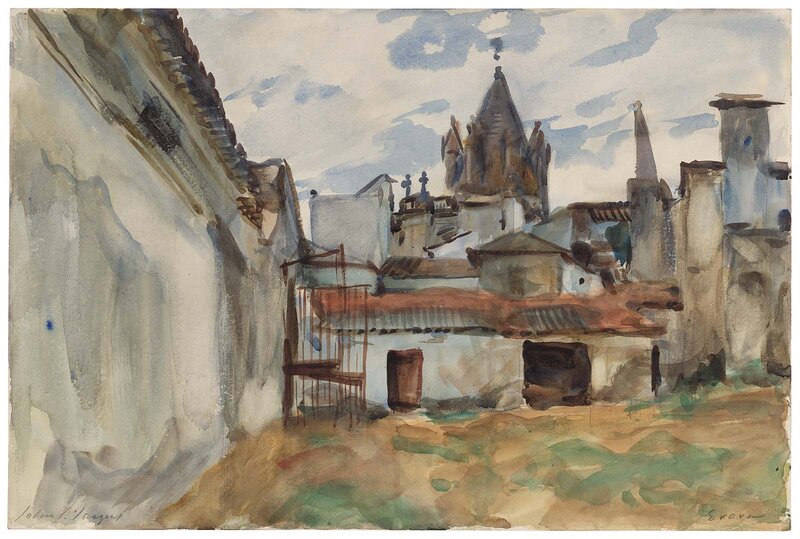 Town Rooftops and Church