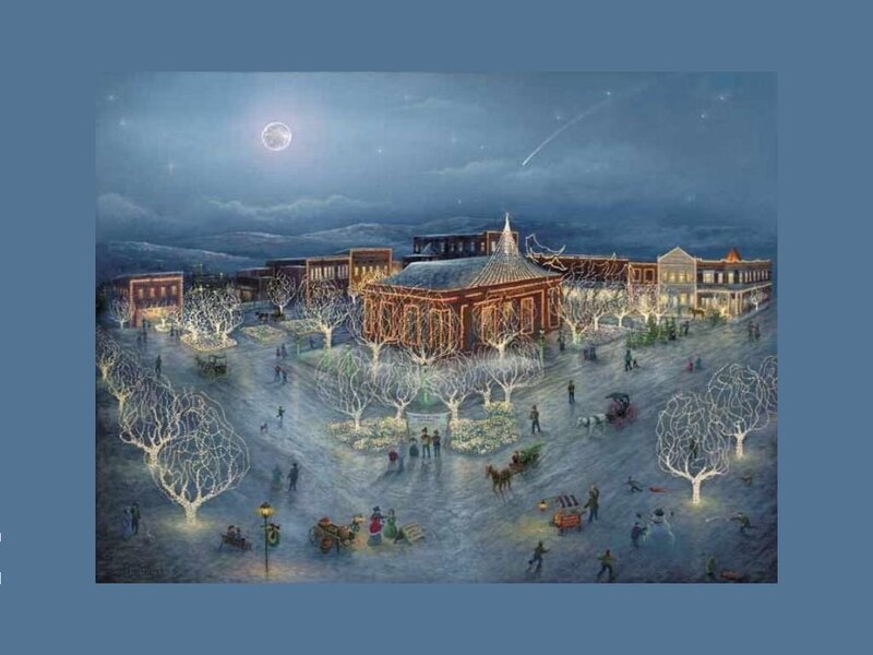 Town Square at Night
