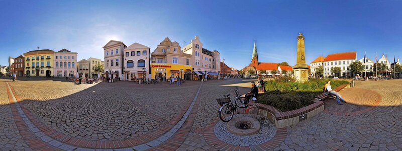 Town Square with Monument