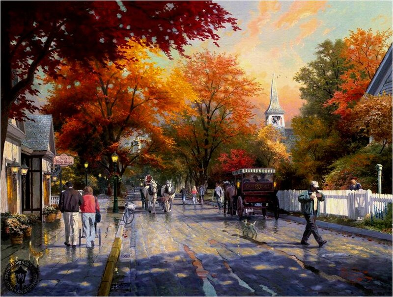 Town Street in Autumn