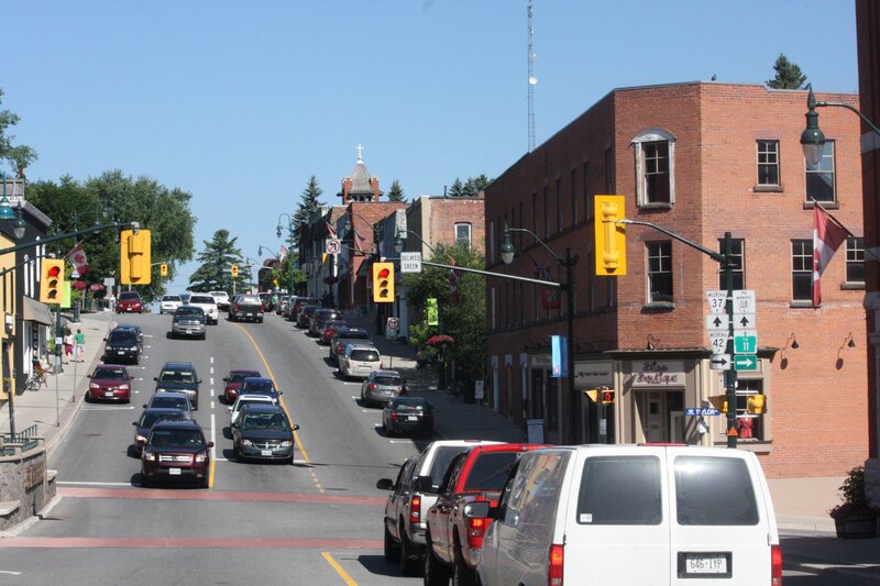 Town Street with Cars