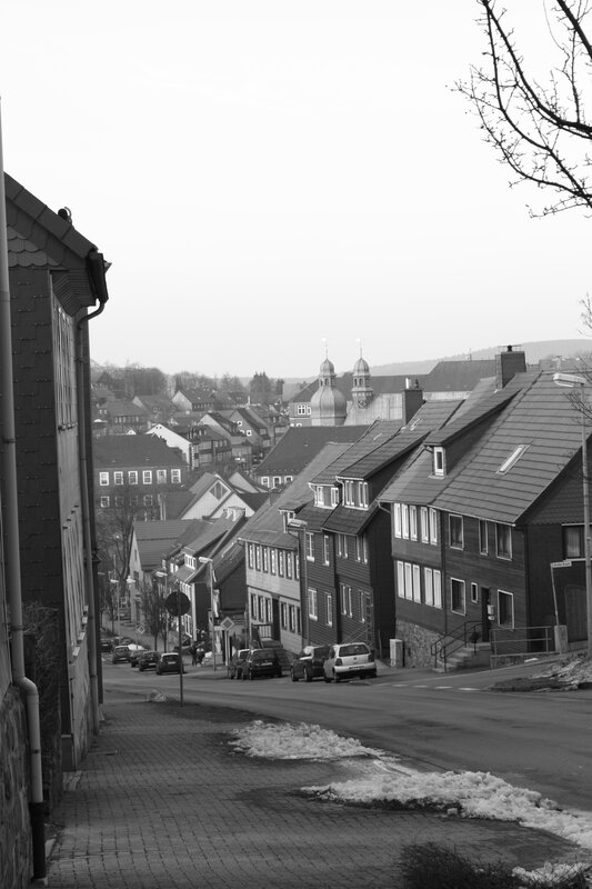 Town Street with Houses