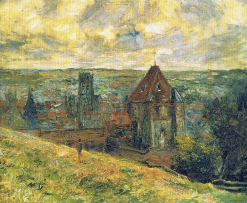 Town View from Hill — Yellow