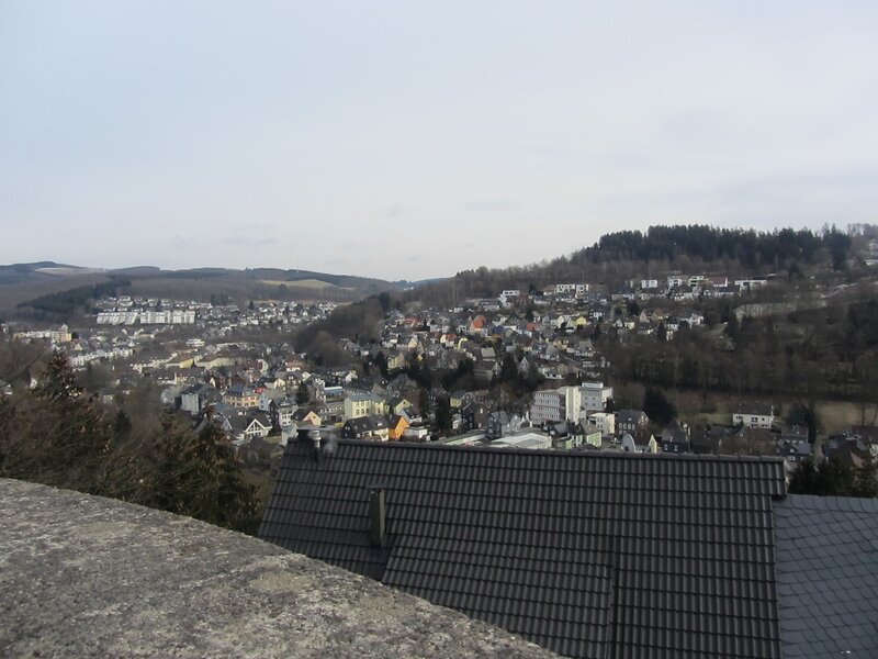 town view from hillside