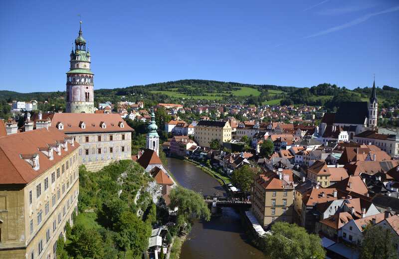Town with River and Castle