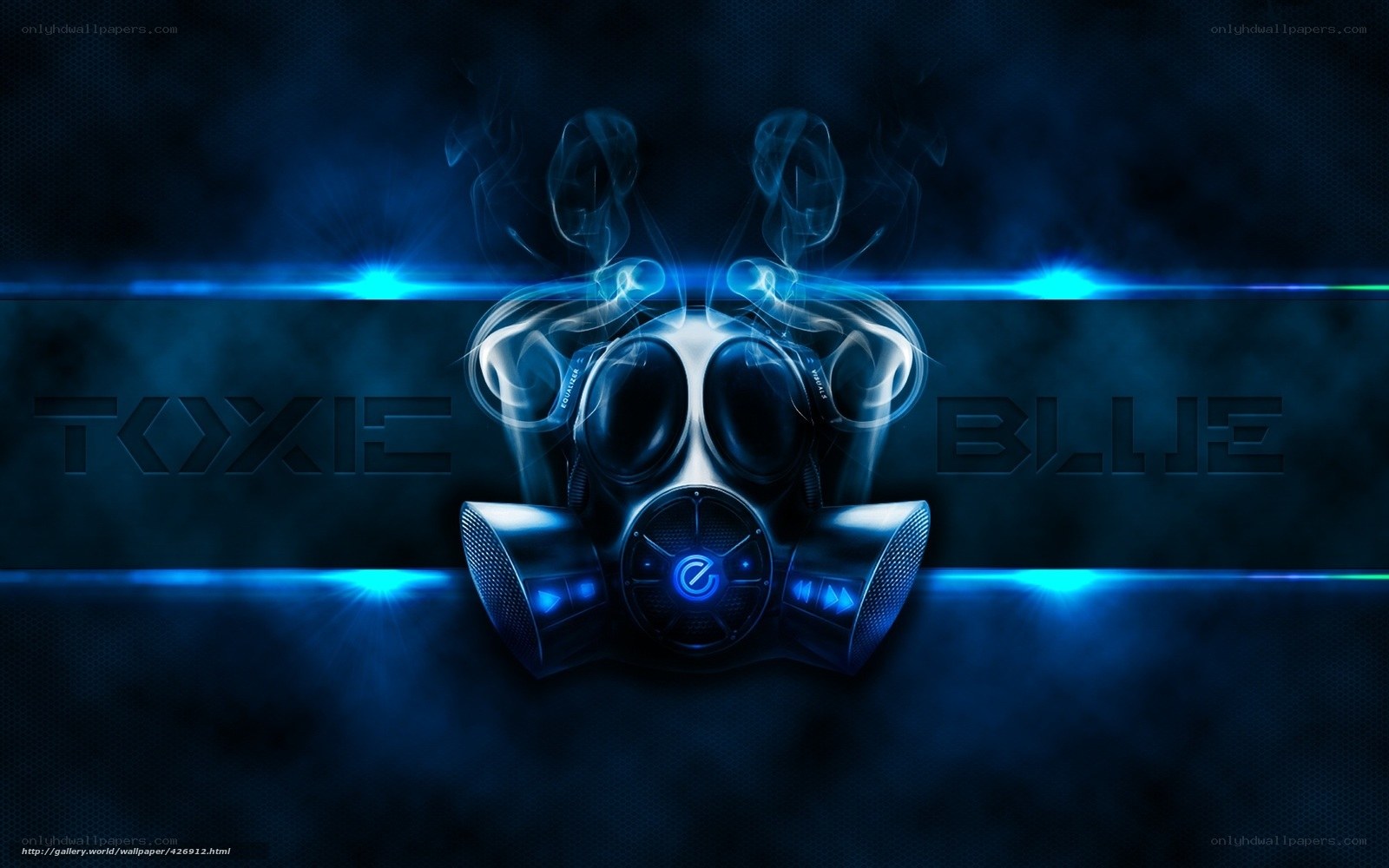 Toxic Blue Gas Mask