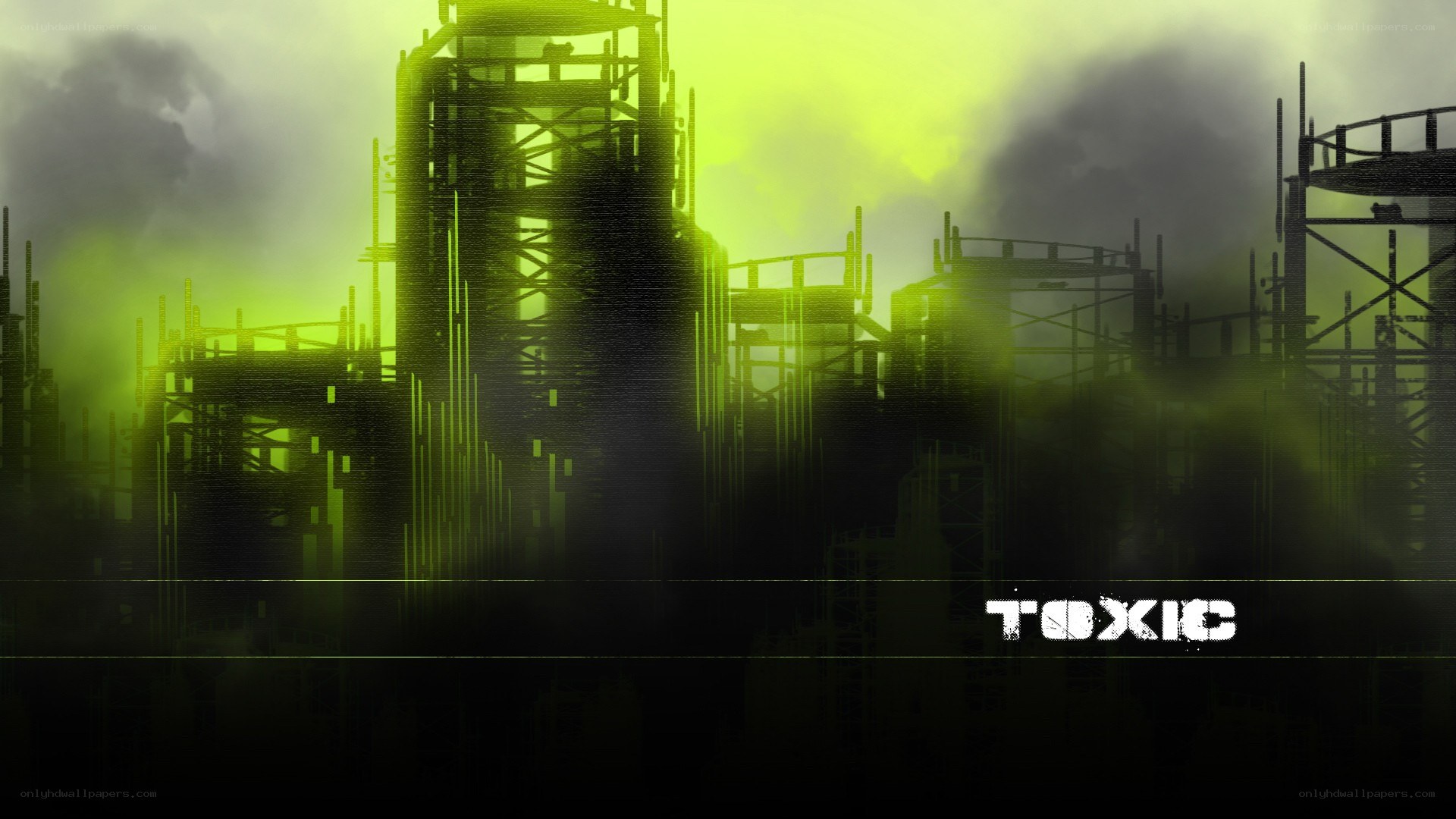 toxic industrial landscape