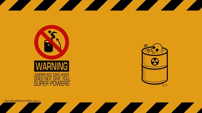 Toxic Waste Barrel — Yellow