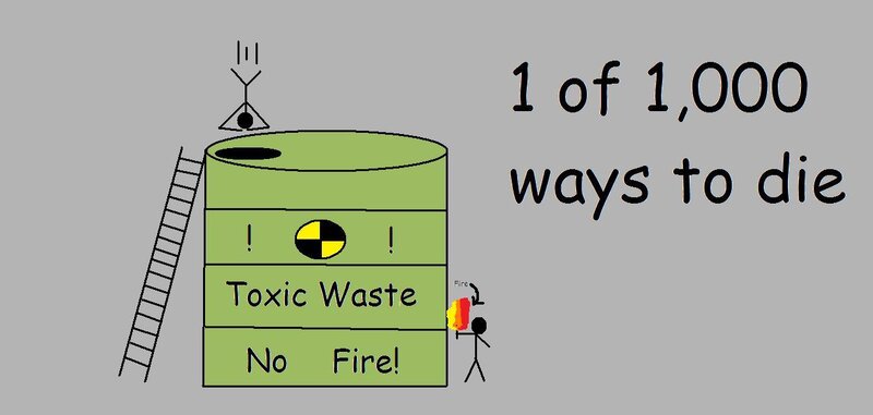 Toxic waste death