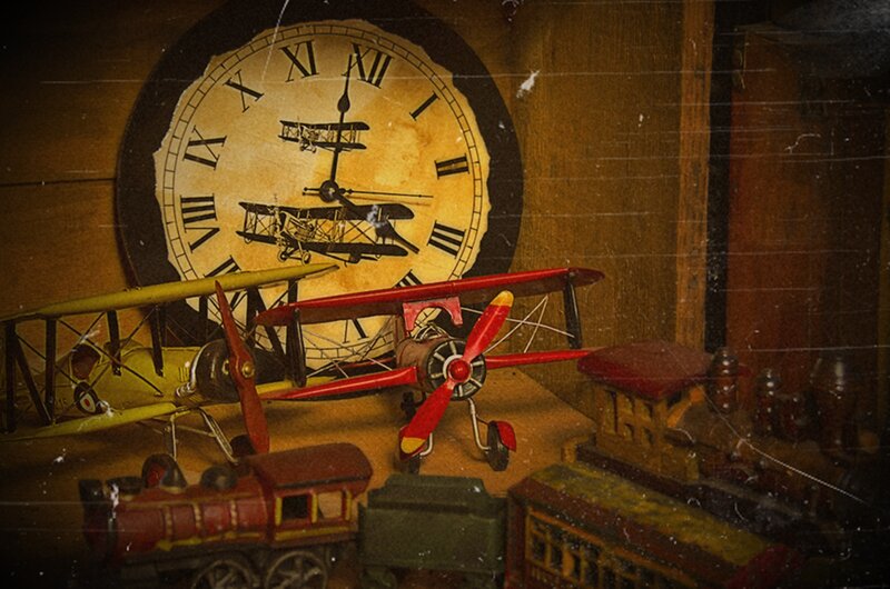 Toy Airplanes and Train