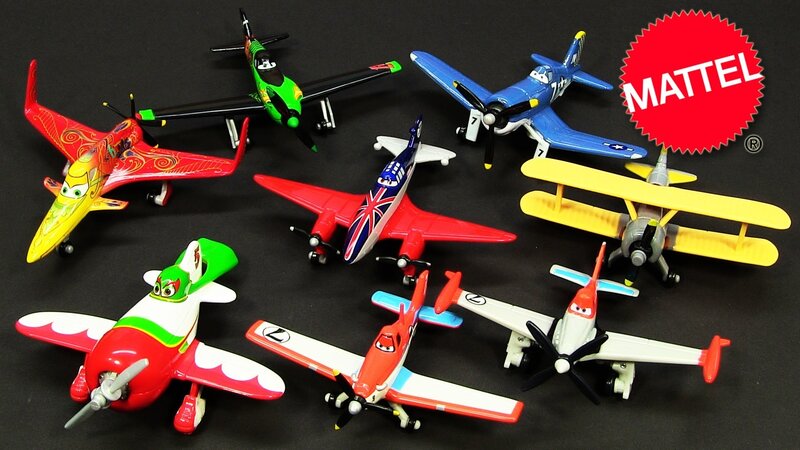 Toy Airplanes on Black Surface