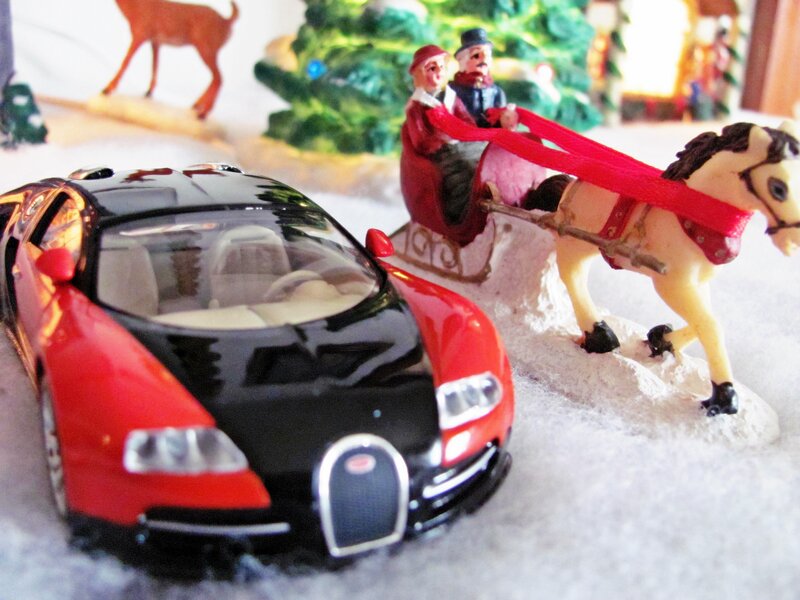 Toy Car and Sleigh