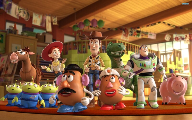 Toy Characters in a Room