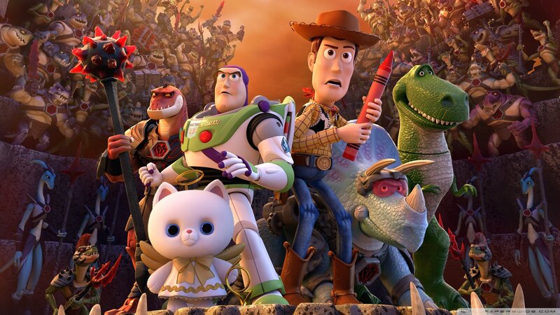 Toy Characters in Battle