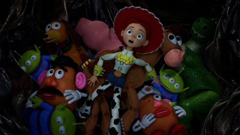 Toy Characters in Trash