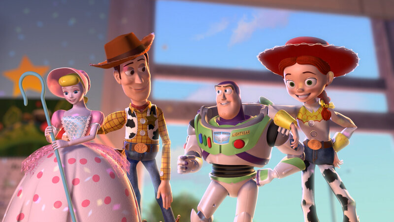 Toy Characters Standing Together