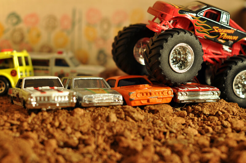 Toy Monster Truck on Dirt