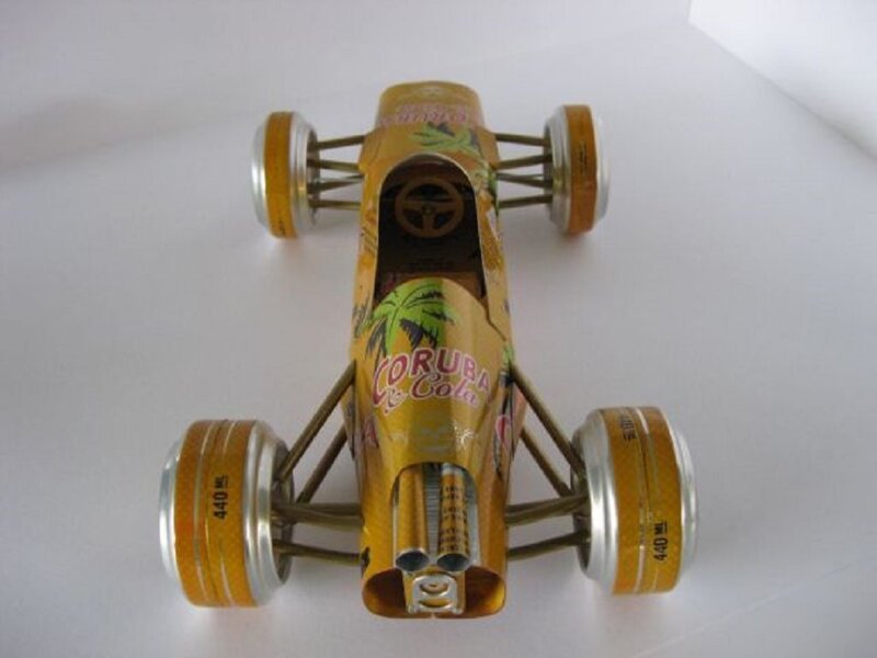 Toy Race Car — Yellow
