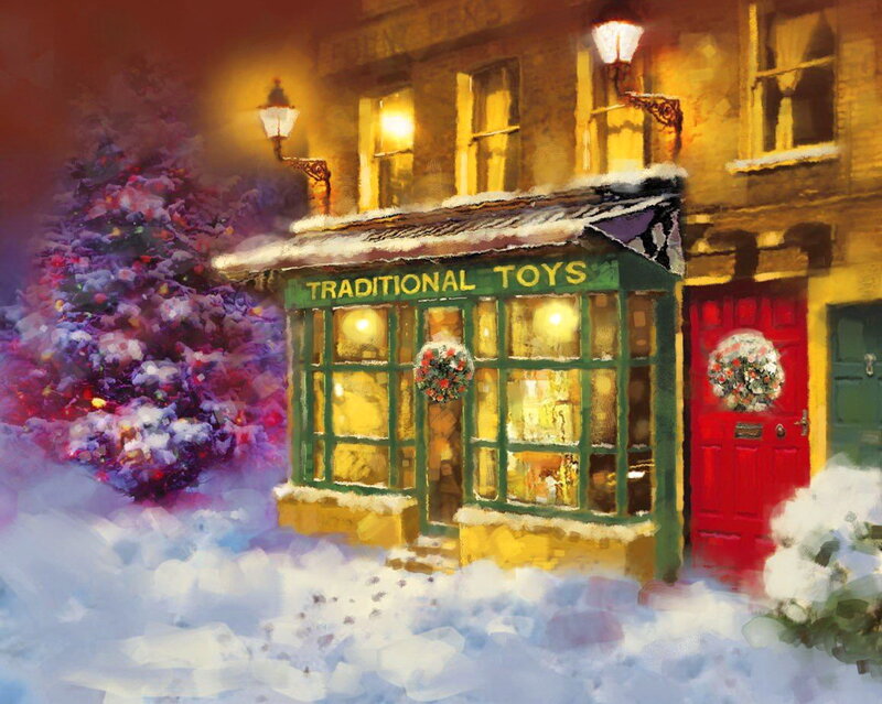 Toy Shop in Snow