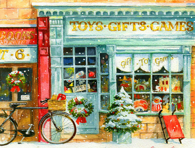 Toy Shop in Winter