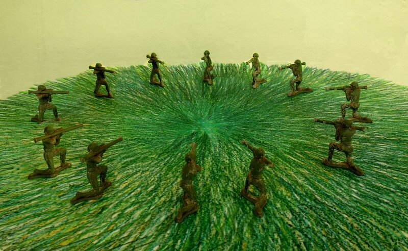 Toy Soldiers on Green Surface